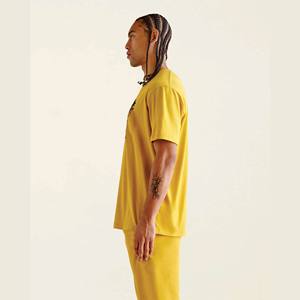 T-shirts en chanvre à manches mi-longues personnalisés en gros-Coupe décontractée, 100% coton de chanvre biologique, vêtements pour hommes - Product Image 3