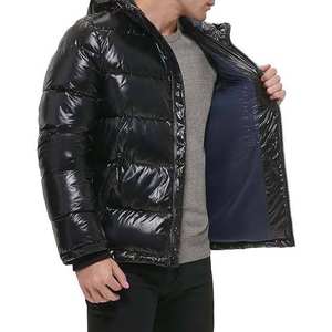 Veste matelassée décontractée pour homme, coupe ample, imperméable, en toile, coupe-vent, chaude, style décontracté, épaules dénudées - Product Image 3