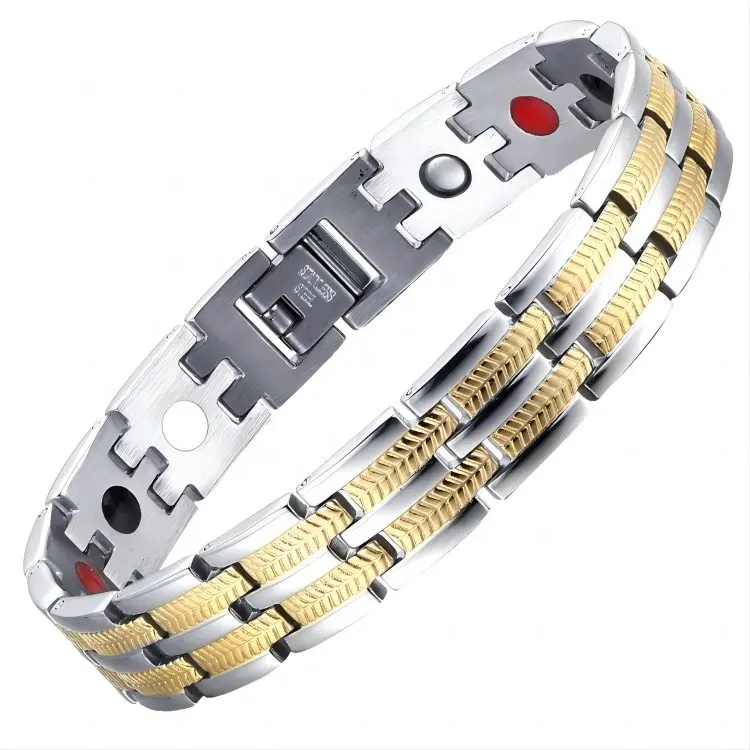 Mode Sieraden Custom Magnetische Armband Mannen Rvs Armband Mannen