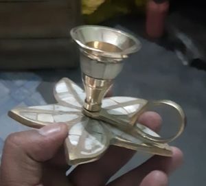 Gold Tea Light Candle Holder/<b>Centerpiece</b> for <b>Weddings</b> and Parties X-Mas Votive Candleholder - Product Image 4