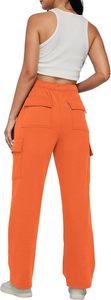Wholesale Custom <b>Women</b> <b>Fleece</b> <b>Jogger</b> Pants with Pockets Soft Warm Sweatpants Casual Winter Bottoms for Streetwear and Lounge - Product Image 2
