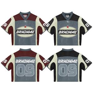 Venta al por mayor de fútbol americano de diseño personalizado Retro Mesh Jersey 100% poliéster totalmente sublimación impresa cosecha de gran tamaño transpirable - Product Image 2