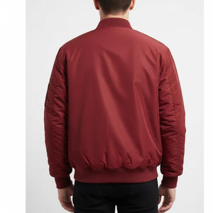 Blouson aviateur universitaire pour hommes fournisseur d'usine OEM vente en gros letterman personnalisé mode décontractée vêtements d'extérieur en cuir de laine chauds - Product Image 2