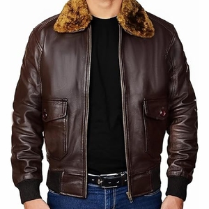 Low MOQ Unique quality Custom <b>Sheepskin</b> Bomber <b>Jacket</b> High Quality Leather <b>Jacket</b> - Product Image 6