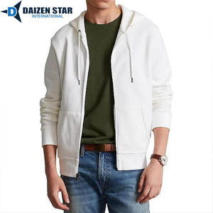 Sweat-shirts à fermeture éclair pour hommes, couleur unie, 100 % coton molletonné, coupe classique, hiver, décontracté, service OEM, 420 grammes, streetwear, numérique - Product Image 5