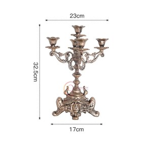 เชิงเทียนทองเหลืองขัดเงา ดีไซน์ทันสมัย คุณภาพสูง ผลิตอย่างประณีต ของตกแต่งบ้าน โคมไฟเชิงเทียน ราคาขายส่ง - Product Image 6