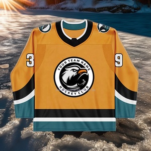 Maillot de hockey sur glace de qualité supérieure matériel sergé broderie logo adulte jeunesse uniforme de hockey sur glace personnalisé - Product Image 2