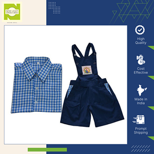 Ensemble d'uniformes scolaires à bavette pour garçons du primaire, ensemble de shorts et de shorts pour enfants directement du fabricant d'origine indienne, meilleure vente, meilleure qualité - Product Image 2