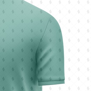 Camiseta Moderna de Corte Ajustado para Hombre, Mezcla de Algodón y Poliéster, Antibacteriana, Transpirable, de Secado Rápido, Manga Corta, Lisa, para Oficina, Gimnasio y Calle - Product Image 6