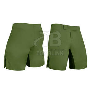 2025 pantalones cortos MMA cómodos de alta calidad personalizados para hombres patrón sólido estilo deportivo cintura elástica precio barato Pakistán - Product Image 1
