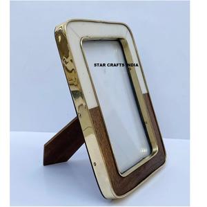 Cadre photo en résine d'os et incrustation de bois Meilleure vente Décoration murale en nacre Cadre photo en nacre Cadres photo d'art mural - Product Image 2