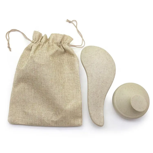 หวีสางผมสำหรับผู้หญิงแปรงหวีผมพันกันทำจากฟางข้าวสาลีธรรมชาติ - Product Image 3