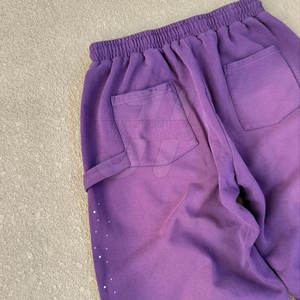 Pantalon décontracté streetwear pour homme, personnalisé avec strass, taille mi-haute, qualité supérieure, léger, coupe droite, écologique - Product Image 6