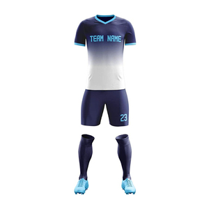 Tenues de football pour hommes, 100% polyester, respirantes, légères, couleurs personnalisées, logo, prix bas, impression par sublimation - Product Image 4