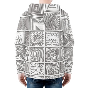 เสื้อฮู้ดพิมพ์ลายซับลิเมชันสำหรับผู้ชายเสื้อมีฮู้ดระบายอากาศป้องกันการหดตัวดีไซน์ทันสมัย - Product Image 3