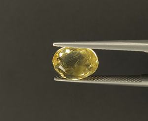 100% Natural sin tratar de alta calidad Zafiro Amarillo corte ovalado 5,14 quilates tamaño del anillo septiembre piedra natal para anillo y astrología - Product Image 3