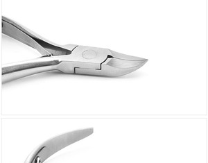 Wholesale Stainless Steel Toe Sharp Nail Nippers Nails Scissors French Silver Personalized Custom Logo Cuticle Nail Clipper - Product Image 6