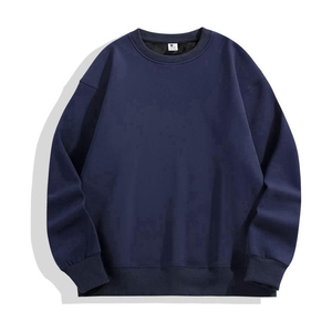 Sudadera de Algodón Grueso de 500 g/m² para Hombre, Cuello Redondo, Oversize, con Bordado, Ecológica, Hombros Caídos, Venta al por Mayor, OEM - Product Image 3