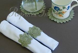 Anillo de servilletas de ganchillo de diseñador, de refractex, hecho en la India, calidad de Bast y precio bajo - Product Image 3