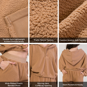 Custom Fall Loungewear Mujeres 2 piezas Jogger Set Traje de vacaciones para mujer - Product Image 2