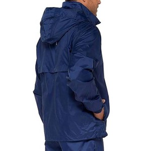 Chaqueta cortavientos resistente al agua estilo High Street para hombre OEM ropa de lona suave y cómoda con logotipo personalizado para la lluvia - Product Image 6