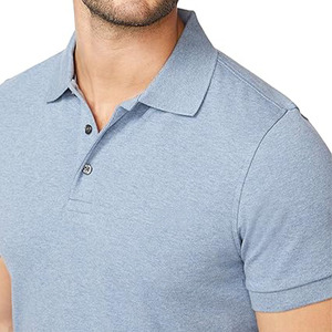 Polo de travail haut de gamme avec logo personnalisé pour hommes Chemises de golf en polyester spandex respirant évacuant l'humidité - Product Image 2