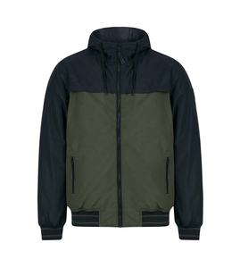 Veste Anorak à Capuche Zippée Streetwear en Nylon Color Block Coupe-Vent pour Jogging et Course – Vente en Gros Fabricant - Product Image 3