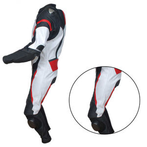 2025 D Ride Moto Leather Racing <b>Suit</b> Black White with <b>Red</b> Fluorescent Custom Made Biker Sportswear Plus Size OEM Racing Gear - Product Image 4