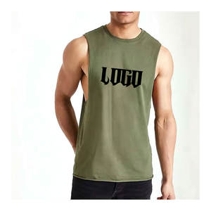 Men Fitness Bodybuilding Muscle <b>Stringer</b> Tank Top Gym Wear Sleeveless <b>Vest</b> Moisture Wicking Fit Sport Training Workout Top - Product Image 1