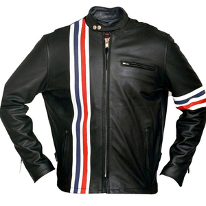 Wholesale New Men's Fashion <b>Real</b> <b>Leather</b> <b>Jacket</b> Winter Waterproof Bomber <b>Jacket</b> Design for Men - Product Image 1