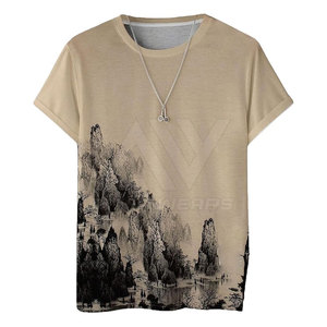 T-shirts pour hommes légers et de haute qualité, couleur personnalisée, manches courtes, séchage rapide, respirants, avec technologie de teinture unie, meilleur prix - Product Image 1