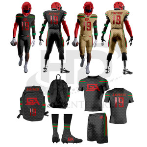 Concevez votre propre produit Uniforme de football américain Uniforme de football américain respirant à séchage rapide - Product Image 1