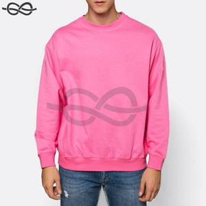 100% algodón Regular Fit cuello redondo Color negro sudadera estampado francés Terry en blanco de gran tamaño Streetwear sudadera - Product Image 5