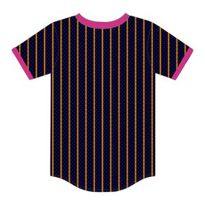 เสื้อเบสบอลแบบสวมหัวลาย Pinstripe เสื้อถัก100ผ้าโพลีเอสเตอร์ตาข่ายคอวีเสื้อถักรัดรูปสำหรับสโมสรฟุตบอลปีที่2020 - Product Image 3