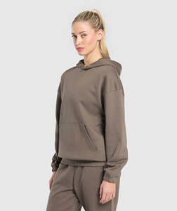 Meilleure vente Camo Brown femmes jour de repos sueurs sweat à capuche surdimensionné Top qualité Anti-rides et respirant sweats à capuche vierges pour les femmes - Product Image 3
