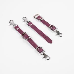 Ensemble de retenue BDSM en cuir véritable 16 pièces facile à transporter avec logo personnalisé Option choix de couleurs différentes, y compris l'équipement de bondage - Product Image 4