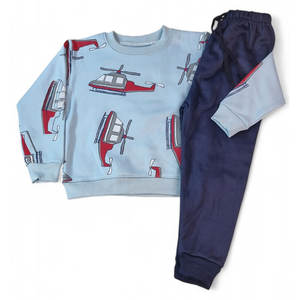 Conjunto de sudadera de Jogger de algodón 100% personalizado, ropa deportiva cómoda para niños, sudadera con patrón de logotipo, chándal Jogger - Product Image 4