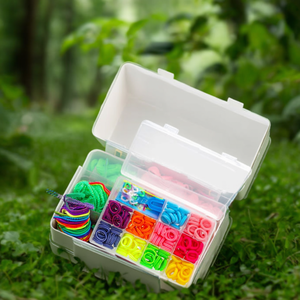 Suministros para Abalorios, Juego de 180 Piezas de Pulseras Elásticas Suaves de Estilo Italiano Moderno de SBELLETTI, Surtido Multicolor - Product Image 3