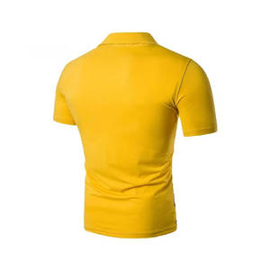 เสื้อโปโลผ้าฝ้ายโพลีเอสเตอร์สำหรับผู้ชายเสื้อกอล์ฟแขนสั้นออกแบบได้เองผ้าแคนวาสกันรอยยับ - Product Image 4