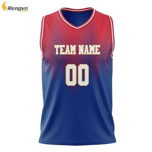 Camiseta de baloncesto de sublimación de poliéster con logotipo de nombre de equipo personalizado de fábrica - Product Image 2