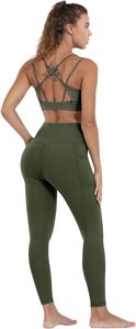 Leggings avec poches pour femmes, pantalon de yoga d'entraînement à taille haute pour le contrôle du ventre - Product Image 3