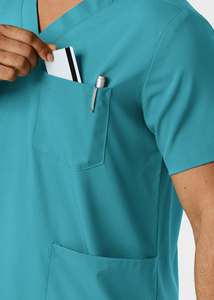 Uniformes hospitaliers unisexes de haute qualité Ensembles de gommage Marque privée Soins de santé Médicaux Adultes Costumes de gommage pour hommes - Product Image 2