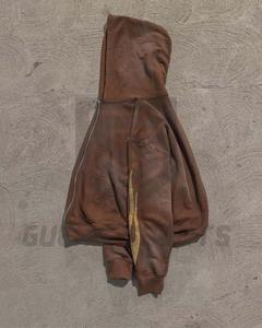 ชุดวอร์มวินเทจปักลายสำหรับผู้ชายชุดวอร์มแนวสตรีทผ้ามีฮู้ดและเสื้อฮู้ดชุดวอร์มซักกรดซีดแสงแดด - Product Image 4