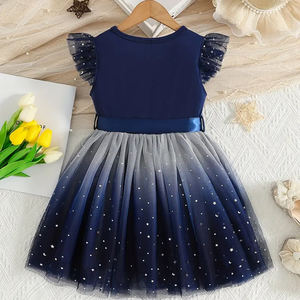 Robe de soirée mi-longue pour filles, sans manches, décontractée, respirante, à imprimé moderne, logo personnalisé, fabrication directe en usine, 2025 - Product Image 2