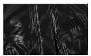 Veste en cuir véritable élégante pour homme, coupe droite, manches longues, coupe-vent, haute qualité, style très populaire, état neuf - Product Image 3