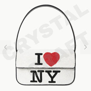 Aggie Fandom Durable Lightweight Beaded Shoulder Bag with Seed Bead Embroidery Unique Pure Handmade Design Unisex - Product Image 6