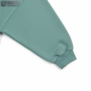 Men's Stylish Oversized <b>Zippered</b> Fleece <b>Hoodie</b> Unique Fade Print Design For Winter Comfort Soft Ultimate Comfort Solid Pattern - Product Image 5