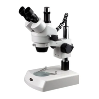 High Resolution Stereo Zoom Microscope | 3.25X–270X LED Halogen Laboratory Microscope | PCB SMT Inspection Research Educational