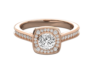 Anillos de Diamantes Cultivados en Laboratorio, Chapados en Oro de 14K, Plata 925, 1CT, Certificados por IGI, Corte Brillante, Estilo Clásico para Mujer, Compromiso, Venta al Por Mayor - Product Image 6