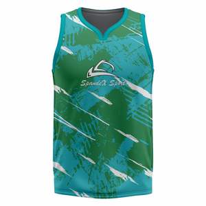 Camiseta de Baloncesto de EE. UU. Personalizada, Impresa, Profesional, de Secado Rápido, Transpirable, 100% Poliéster, Sin Mangas, para Equipo - Product Image 2